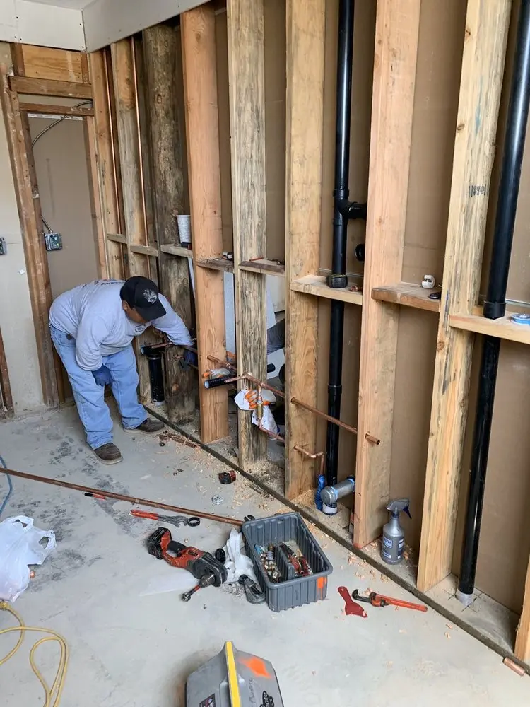 Commercial rough-in plumbing for Gas Line Repair in Chapel